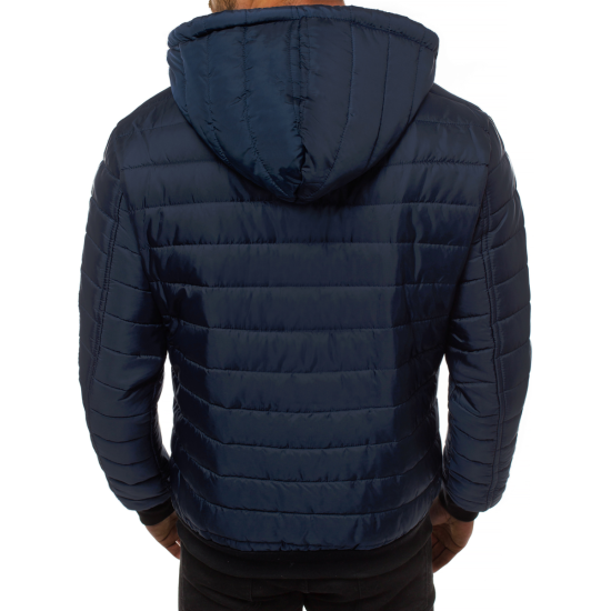 Vīriešu pavasara-rudens jaka tumši zila Nosal 8M1528/215