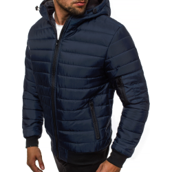 Vīriešu pavasara-rudens jaka tumši zilā krāsā Nosal Vīriešu pavasara-rudens jaka tumši zilā krāsā Nosal