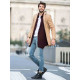 Elegants brūns vīriešu mētelis Sugal JB/1047Z - Rīcība Elegants brūns vīriešu mētelis Sugal JB/1047Z