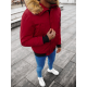 Bomber stila ziemas bordo vīriešu jaka Lemor JS/201901 - Vīriešu jakas un mēteļi Bomber stila ziemas bordo vīriešu jaka Lemor JS/201901