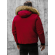 Bomber stila ziemas bordo vīriešu jaka Lemor JS/201901 - Vīriešu jakas un mēteļi Bomber stila ziemas bordo vīriešu jaka Lemor JS/201901