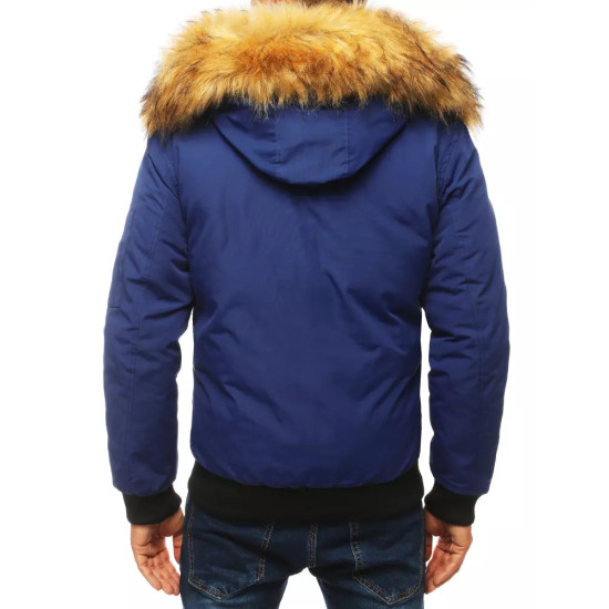Bomber stila tumši zila vīriešu jaka Lemor JS/201901 - Vīriešu jakas un mēteļi Bomber stila tumši zila vīriešu jaka Lemor JS/201901
