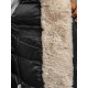 Men's black jacket with fur Premium JS/22M317/392 - Men's Jackets and Coats Men's black jacket with fur Premium JS/22M317/392 Premium