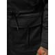 Men's black jacket with fur Premium JS/22M317/392 - Men's Jackets and Coats Men's black jacket with fur Premium JS/22M317/392 Premium