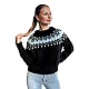 Damski czarny sweter Dova