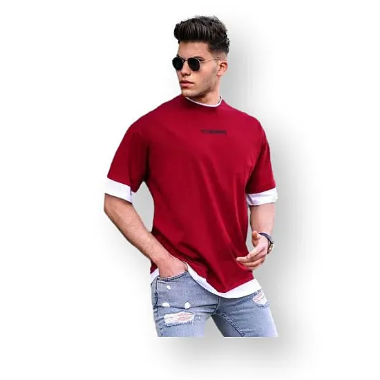 Red mens t-shirt Zulu PK5802 Premium