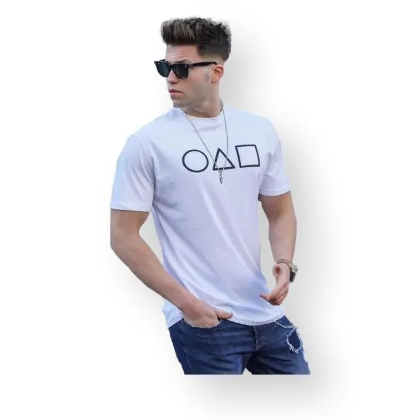 Vīriešu balts t-krekls Game PK5384 Premium