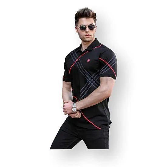 Vīriešu melns polo krekls Zol PK5870 Premium