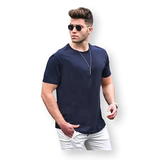 Mens dark blue T-shirt Lucus PK4951 Premium