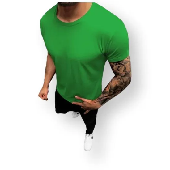 Green mens T-shirt Lika JS/712005