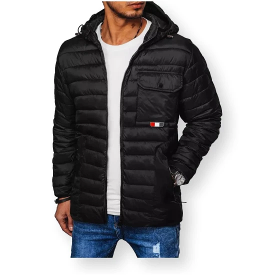 Vīriešu melna jaka Gobar TX4399