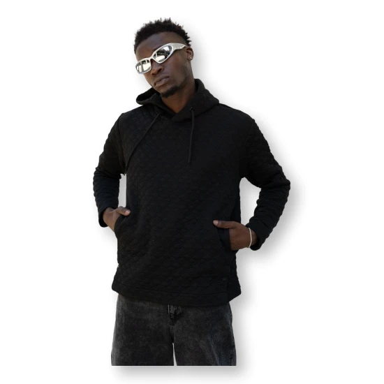 Brūns džemperis ar kapuci Rombas PK3028