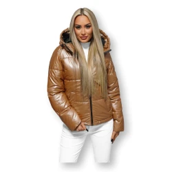 Brūna sieviešu jaka Pill