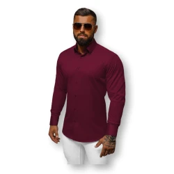 Vīriešu bordo krāsas krekls Wolt
