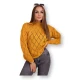 Sieviešu dzeltens džemperis Rombas 18763
