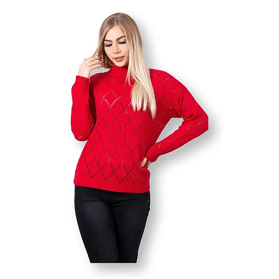 Women's red jumper Rombas 18768