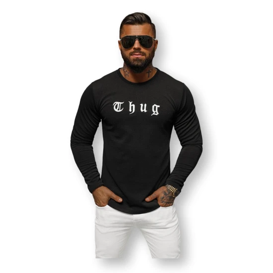 Vīriešu melns džemperis Hug O/T6612