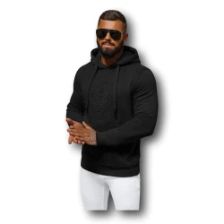 Vīriešu melns džemperis Luke