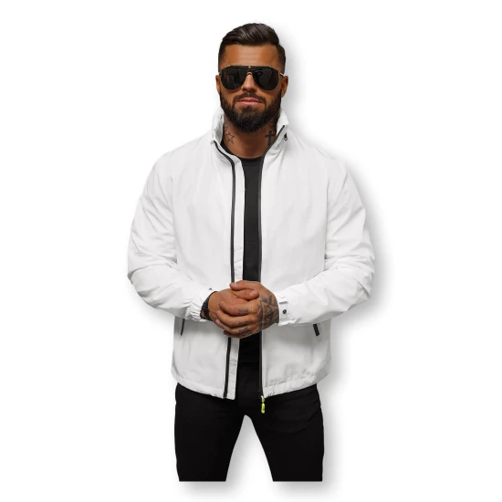 Vīriešu plāna balta jaka Vind JS/5M3105/281