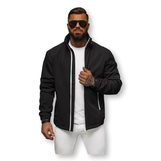 Vīriešu plāna melna jaka Vind JS/5M3105/392