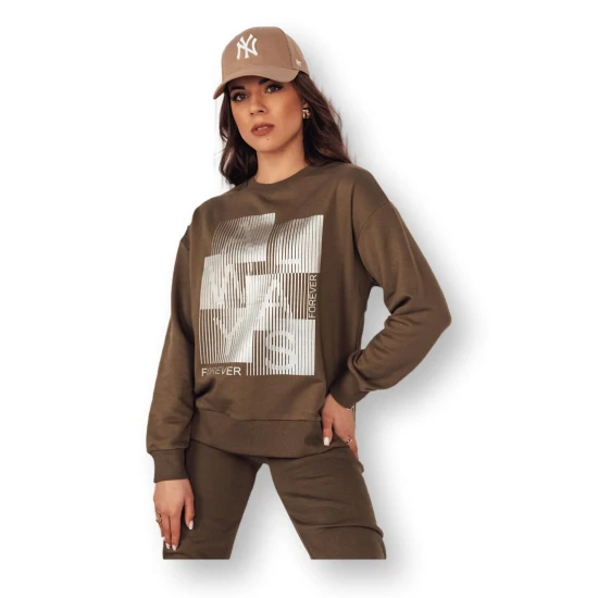 Sieviešu brūns džemperis Femme BY1281