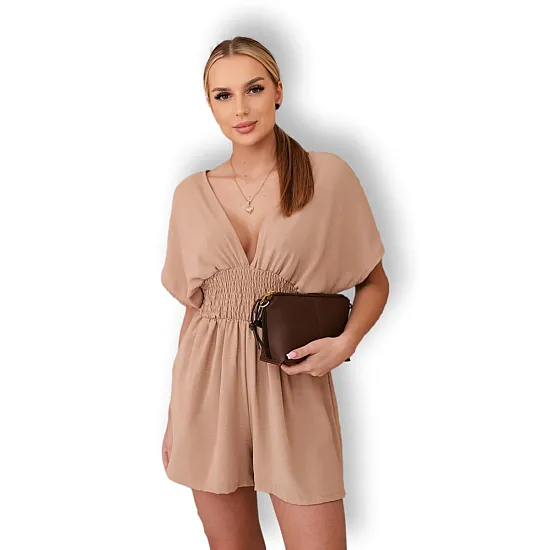 Women's brown jumpsuit Divine 29072