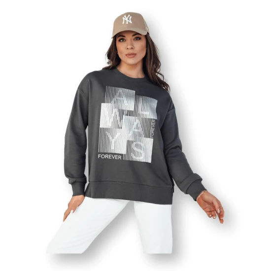 Sieviešu pelēks džemperis Femme BY1283