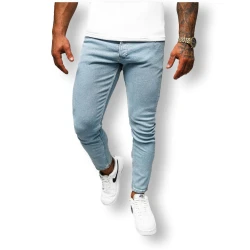Vīriešu gaiši zili džinsi Karum