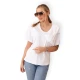 Sieviešu balts T-krekls Korin 28872