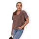 Sieviešu brūns krekliņš Korin