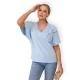 Sieviešu gaiši zils T-krekls Korin 28873