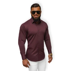 Vīriešu bordo krāsas krekls Classico