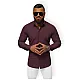 Men's burgundy shirt Garone