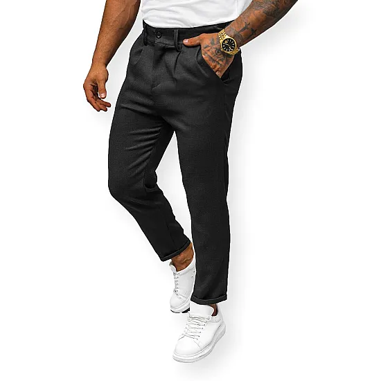 Men's black trousers Renona O/K971SP