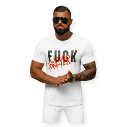 Vīriešu balts t-krekls Forever