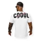 Vīriešu balts Coool T-krekls