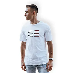 Meeste valge T-särk Lines