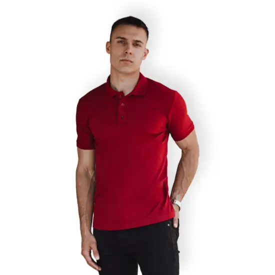 Vīriešu bordo polo krekliņš Metrol PX0607