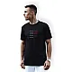 Męski czarny T-shirt Lines