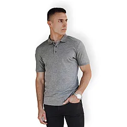 Men's grey polo shirt Metrol