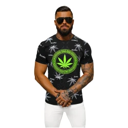 Vīriešu melns T-krekls Sunday