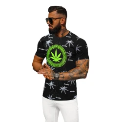 Vīriešu melns T-krekls Sunday