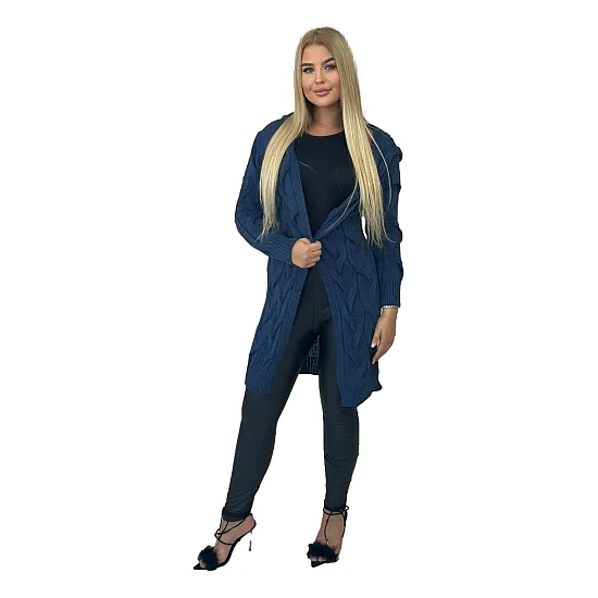 Granatowy kardigan damski Elin 29995
