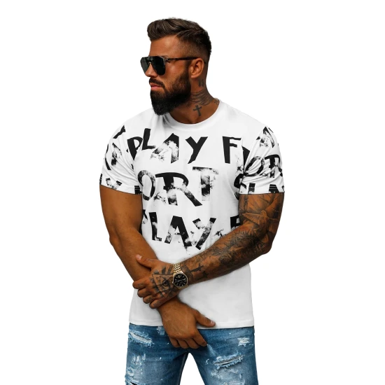 Vīriešu balts krekls Spēlēt O/8T1280/1