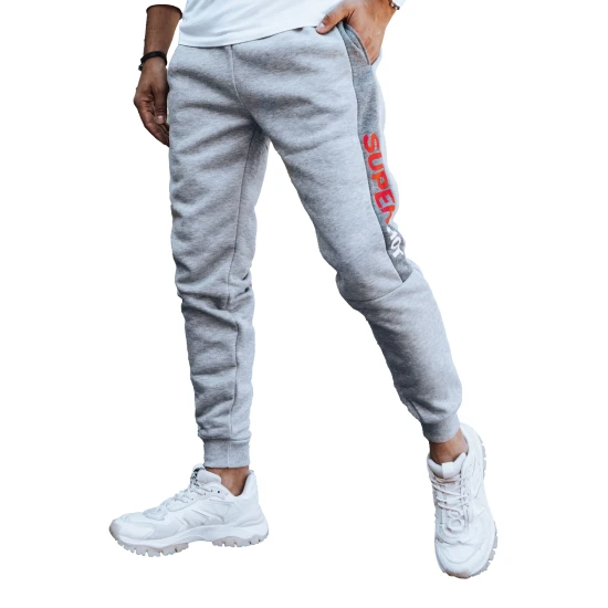 Vīriešu gaiši pelēkas ikdienas bikses Finn UX4420