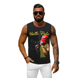 Vīriešu melns T-krekls Noteikumi