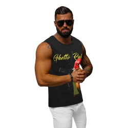 Vīriešu melns T-krekls Noteikumi