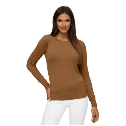 Sieviešu brūns džemperis Stel