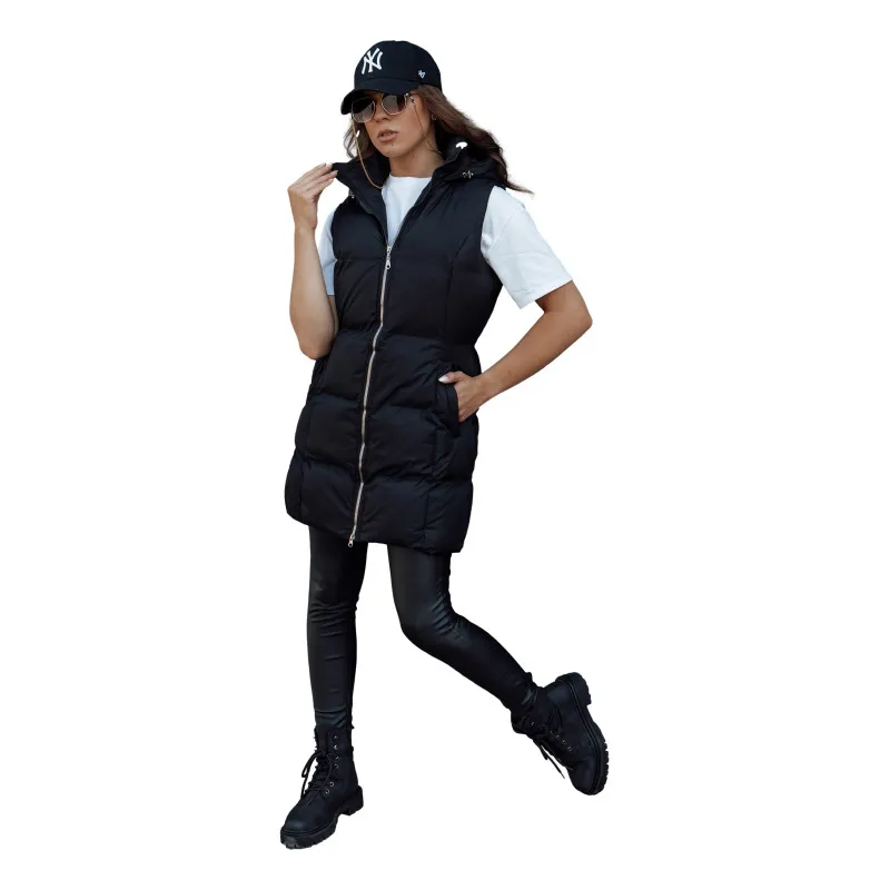 Sieviešu garā melnā veste Iva TY4504