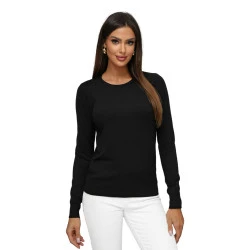 Sieviešu melns džemperis Stel